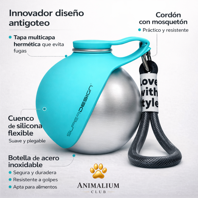 Botella Portátil 2 en 1